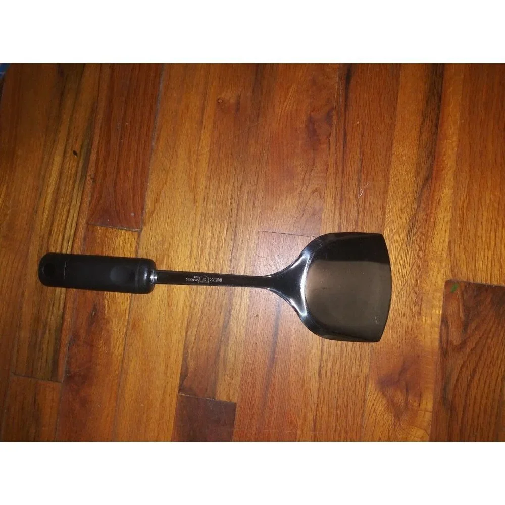 INOX Edelstahl ROSTFREI Stainless Steel 18/8 Spatula Turner EUC plastic handle